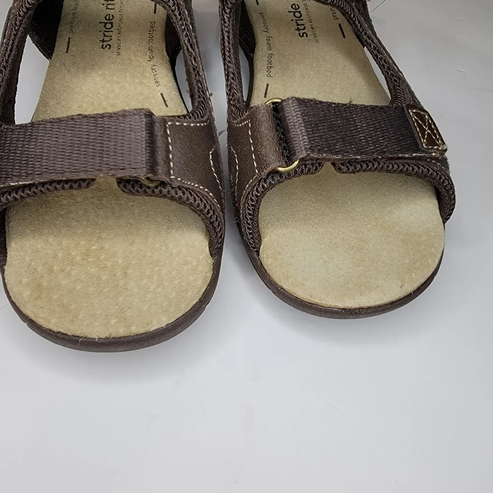 Stride Rite SRT PS Colby Double Strap Sandal Kids Size 13 W Brown